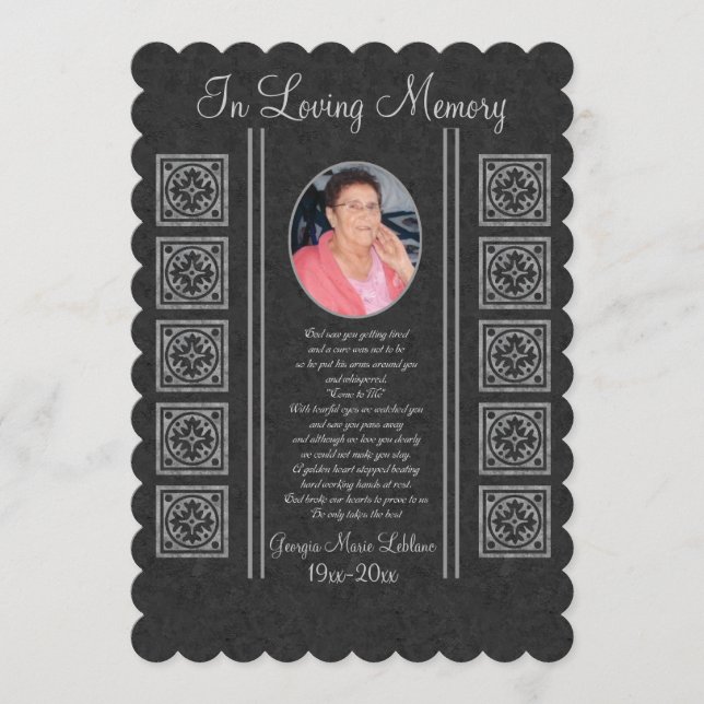 Programa Keepsakes Memoriais Personalizados (Frente)