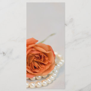 Programa Laranja cor-de-rosa e pérolas brancas que Wedding