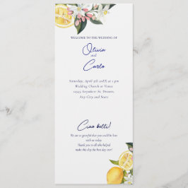 Programa Lemon Mediterranean Ceremony Wedding