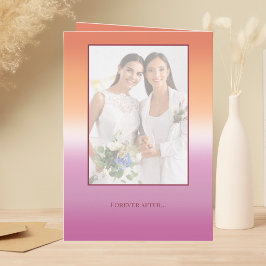 Programa Lesbian Wedding Photo Pride Flag Gradient
