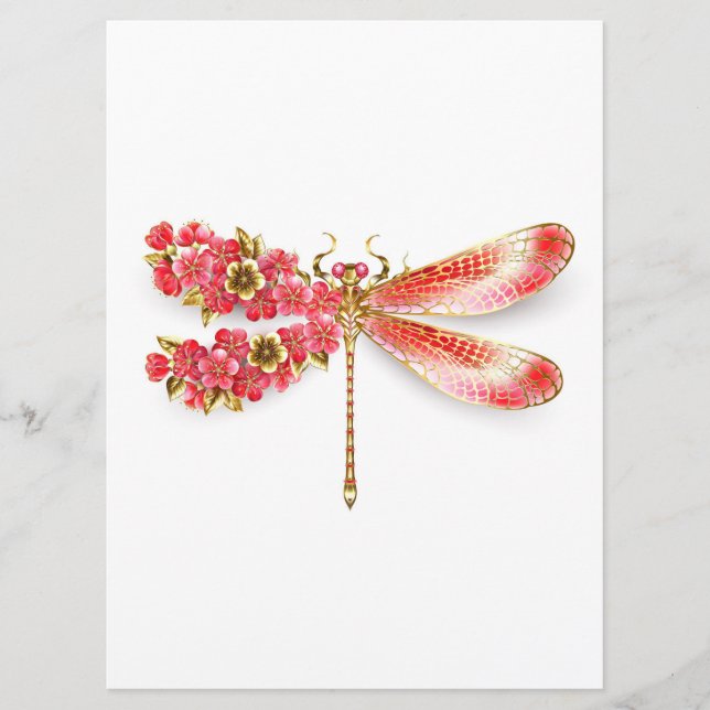 Programa Libélula flor com jóias sakura (Frente)