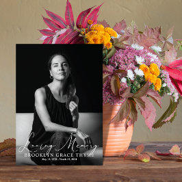 Programa Loving Memory Cheio Photo Memorial Program