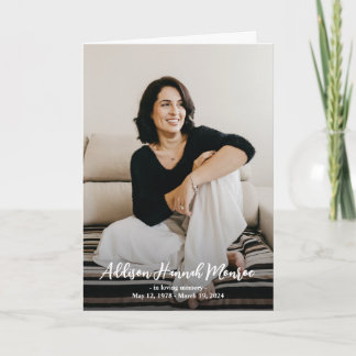 Programa Loving Memory Name Photo Memorial Program