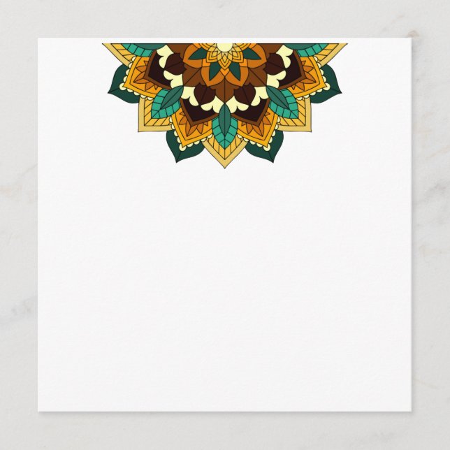 Programa Mandala Padrão 02 em amarelo e em tom (Frente)