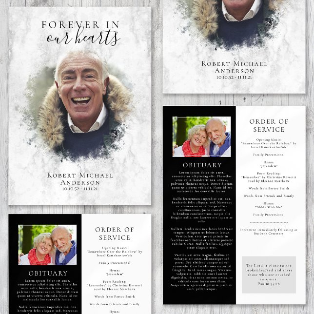 Programa Marble Photo Funeral Program (Criador carregado)