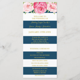 Programa marinho Azul Stripes Pink Watercolor Casa