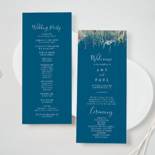 Programa Marinho Feliz Boho Wildflower Weding Program