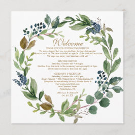 Programa Marinho Greenery Dourado Carta de Boas-vindas