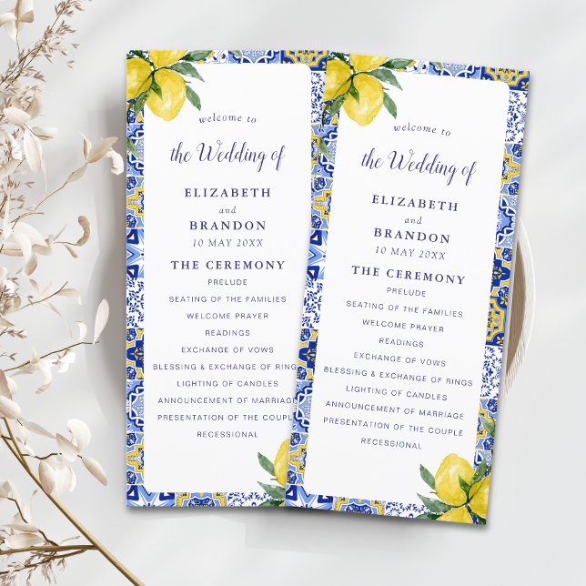 Programa Mediterranean Tile Wedding with Lemons (Criador carregado)