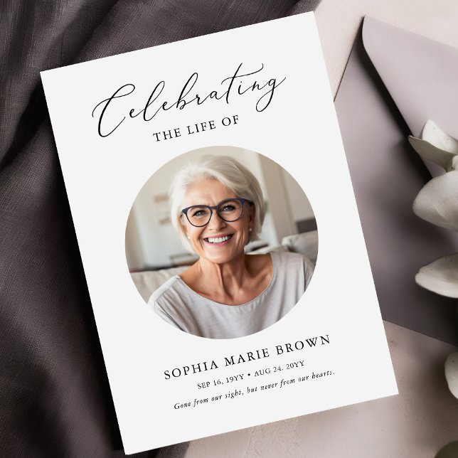 Programa Memorial da Foto Obituária Funeral (Criador carregado)