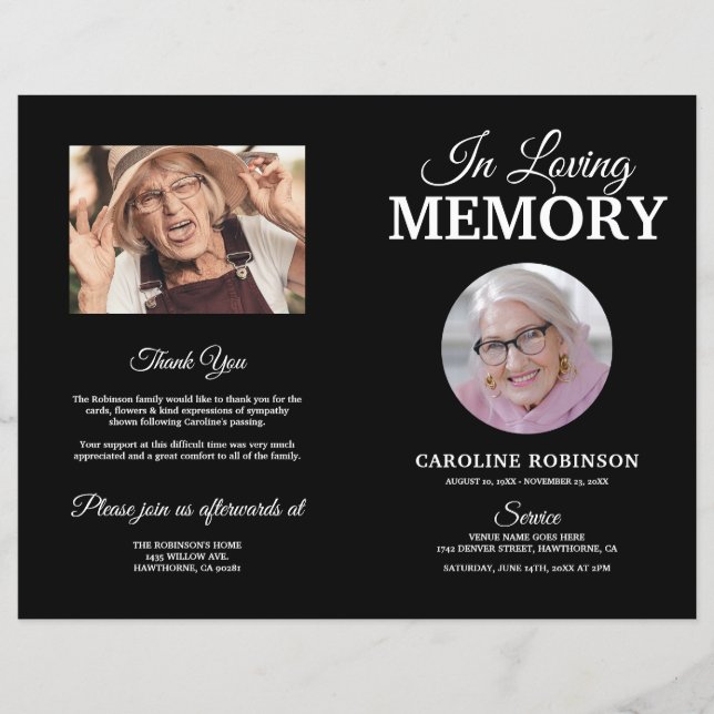 Programa Memorial de Ordem Funeral do Orçamento (Frente)