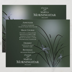 Programa Menu Casamento Dragonfly Verde Sage