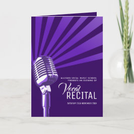Programa Microfone roxo vocal, recital noturno