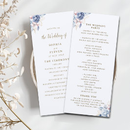 Programa Midnight Blue & White Floral Elegance