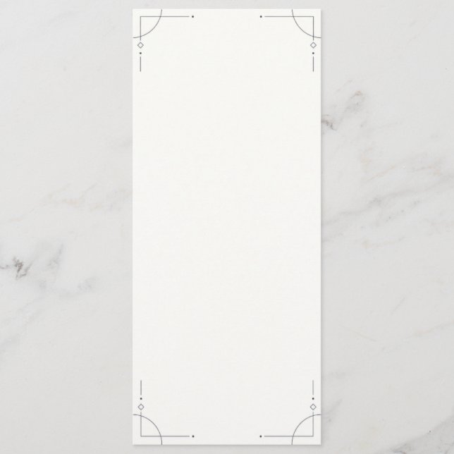 Programa Minimalist Geometric Wedding Program (Frente)