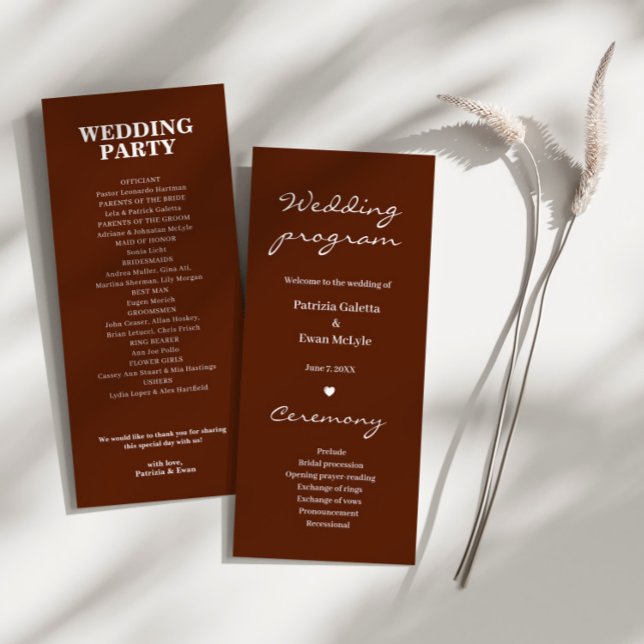 Programa Mínimo Elegante Rust Terracotta (Criador carregado)