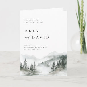 Programa Misty Mountain Forest Wedding