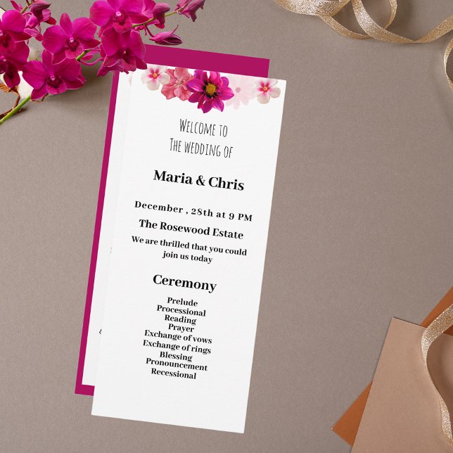 Programa Modern Garden Romance Wedding (Criador carregado)