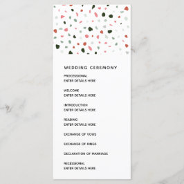 Programa Modern Terrazzo para a Cerimônia de Casam