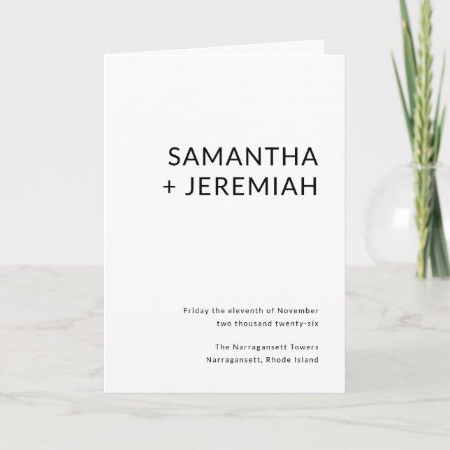 Programa Modern Wedding (Frente)