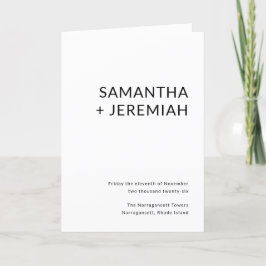 Programa Modern Wedding