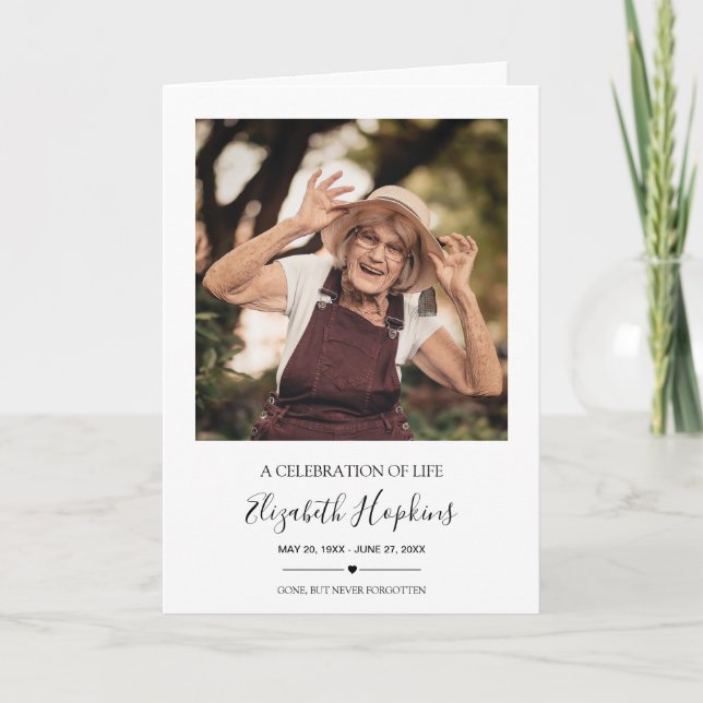 Programa Moderno 2 Foto de Celebração da Vida Dobr (Frente)