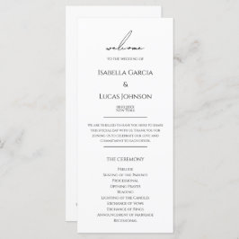 Programa Moderno de Casamento de Script Minimalist