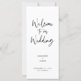 Programa Moderno de Casamento de Script Negro Míni