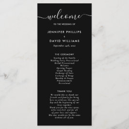 Programa Moderno de Casamento Negro e Branco
