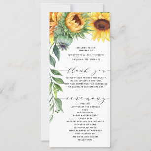 Programa Moderno de Casamento por Aquarelas de Gir