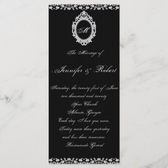 Programa Monograma de Quadro Gótico (Frente)