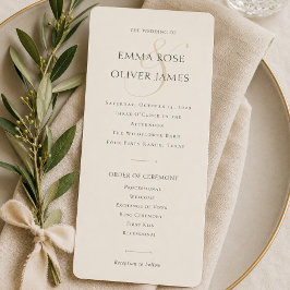 Programa Monograma Minimalista de Casamento Elegante