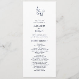 Programa Monograma Tipografia Simples Negrito Casamento Min