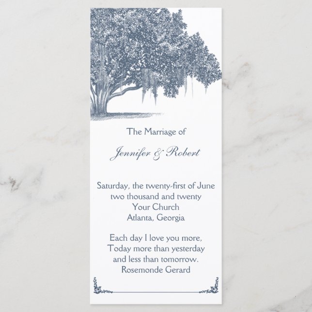 Programa Mossy Oak Tree in Blue Weding Program (Frente)