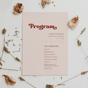 Programa Na moda retro casamento rosa