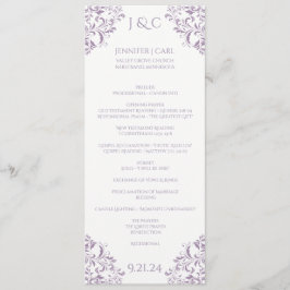 Programa Nadine Wedding Program - Tea-length-Lavanda
