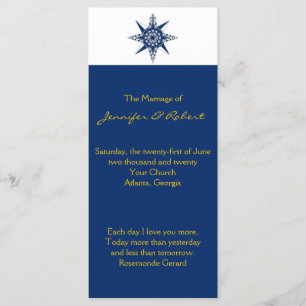 Programa Náutico de Casamento Amarelo Marinho de C