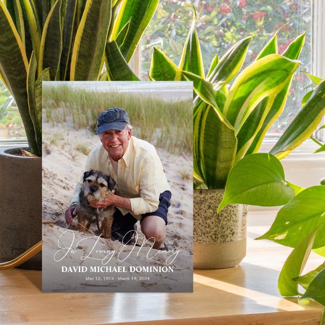 Programa No Loving Memory Cheio Photo Memorial Program (Criador carregado)