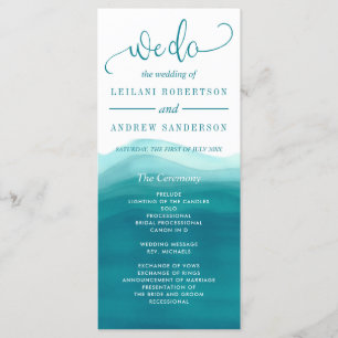 Programa Nós Fazemos Casamento De Ondas De Ombre Teal