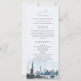 Programa Nova Iorque Watercolor Skyline Wedding