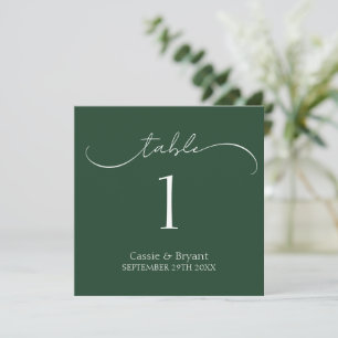 Programa Número da Tabela de Casamento de Script Verde do M