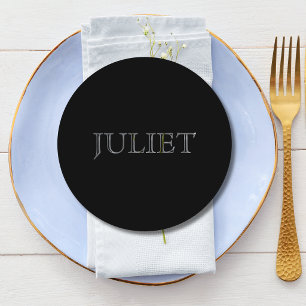 Programa Obrigado Casamento Minimalista Preto e Branco Redo