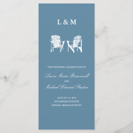 Programa Ocean Blue Adirondack Chairs Cerimony