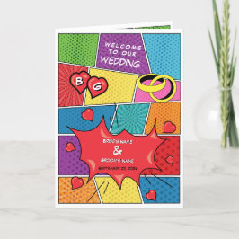 Programa Ordem de Serviço de Casamento de Arte Pop da revis