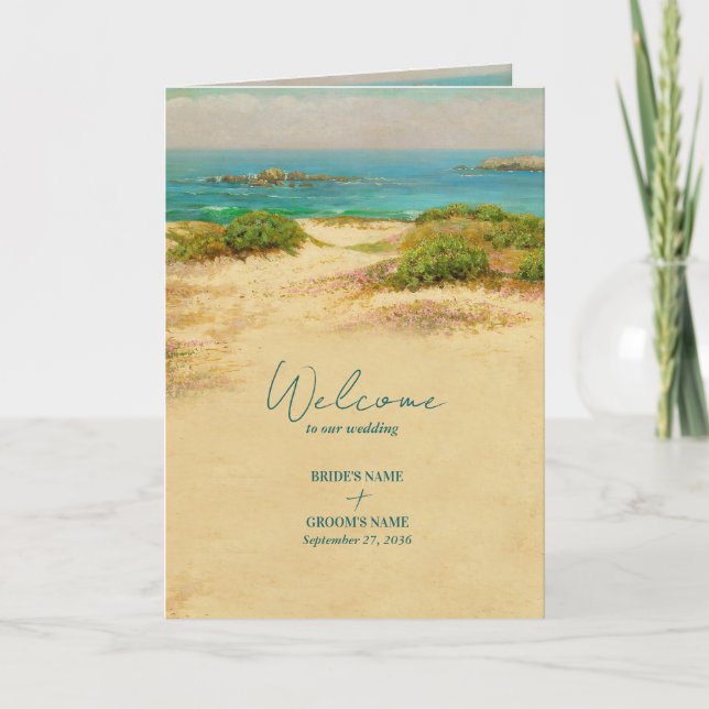 Programa Ordem de Serviço de Destino de Casamento na Praia  (Frente)