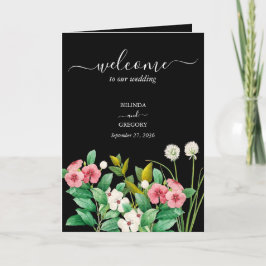 Programa Ordem de Serviço Preta de Casamento Periwinkle