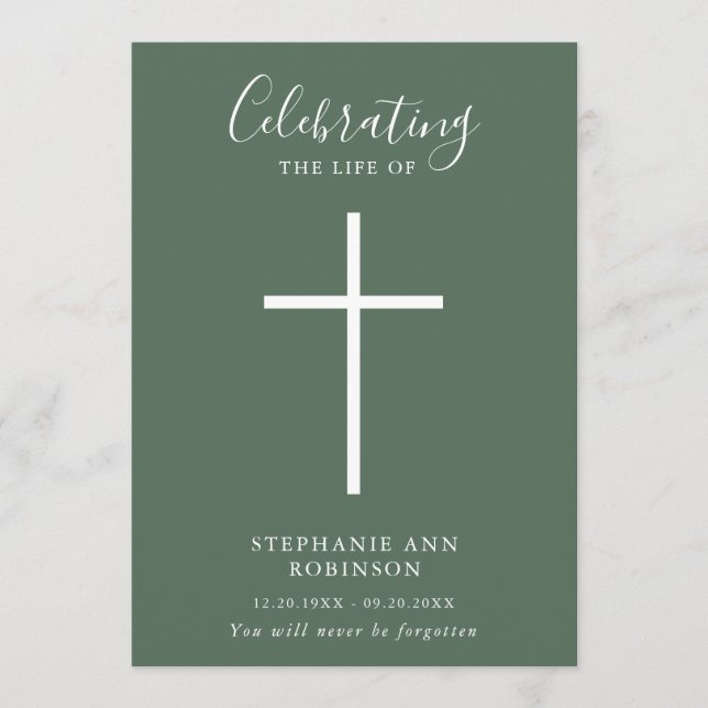 Programa Ordem de Serviço Verde de Sage Crueral Simples (Frente)