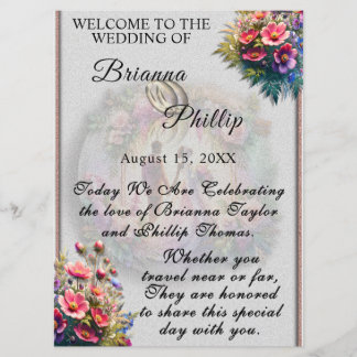 Programa Our Love Reaches The Moon Floral Wedding