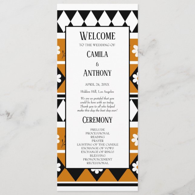 Programa Padrão Floral do Diamante de Flor de Faixa de Fron (Frente)