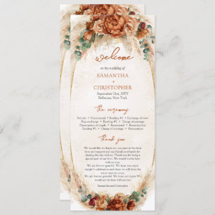 Programa Pampas Burgundy Flores do Modern Terracot